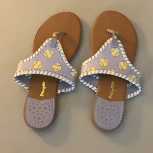 EUC woman’s prissy Jane softball flip flops